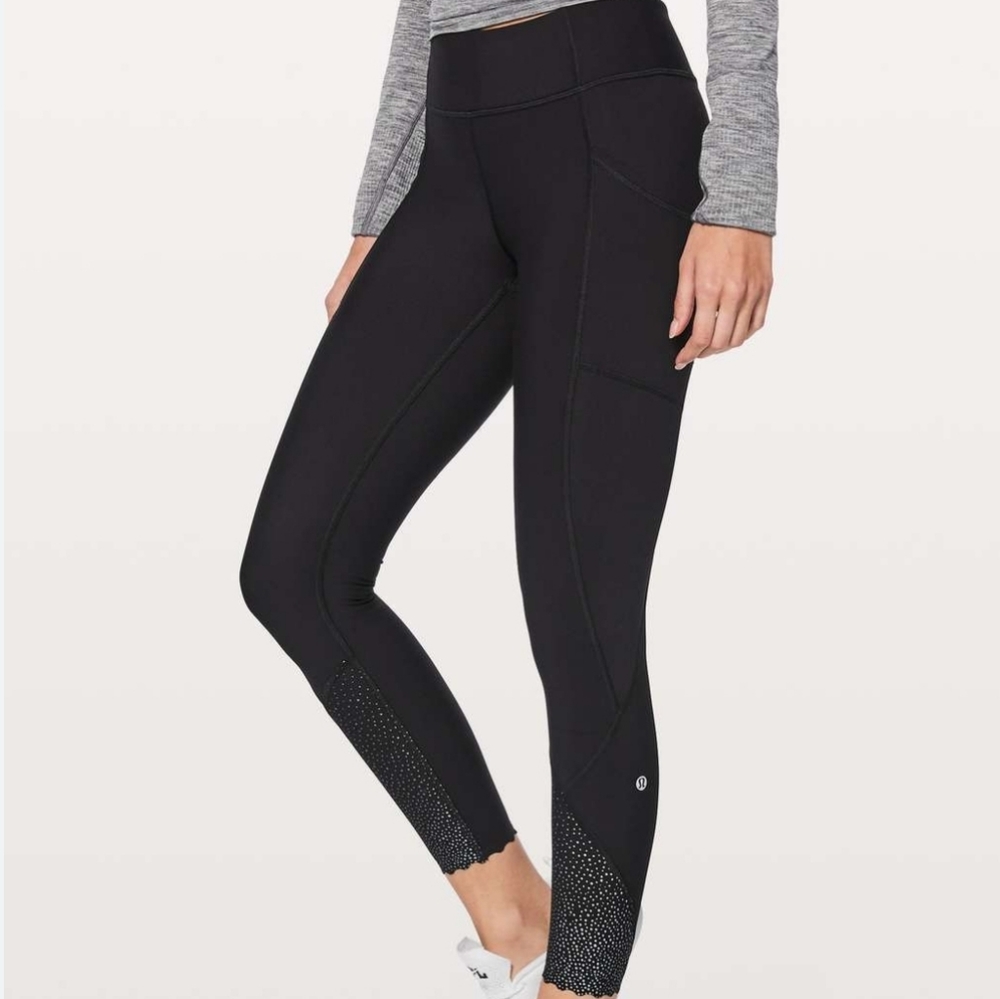 Lululemon Tight Stuff legging black 6 reflective